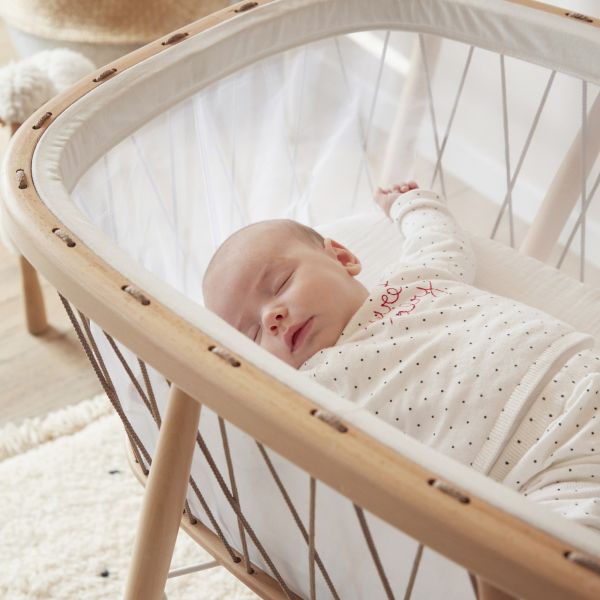 Berceau Kumi Hazelnut + matelas coco naturel