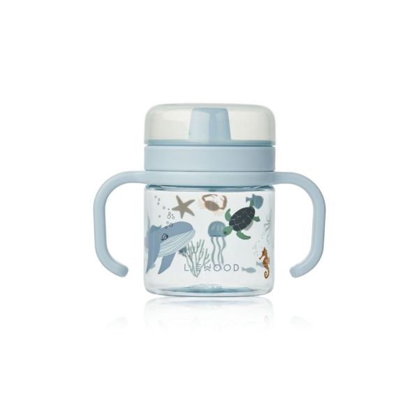 Tasse d'apprentissage à bec tritan Kylo 280 ml Sea creature Sandy