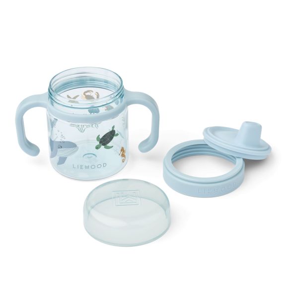 Tasse d'apprentissage à bec tritan Kylo 280 ml Sea creature Sandy