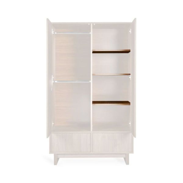 Lot de 3 étagères pour armoire Kyo Walnut