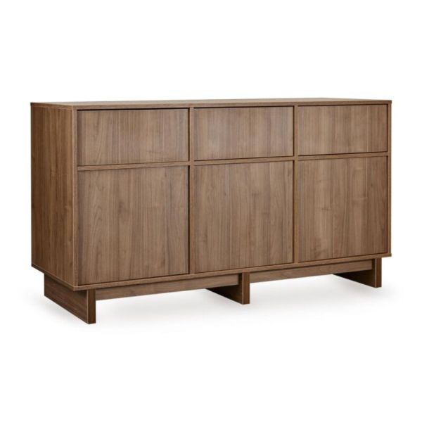 Commode XL avec 3 portes et 3 tiroirs Kyo - Walnut