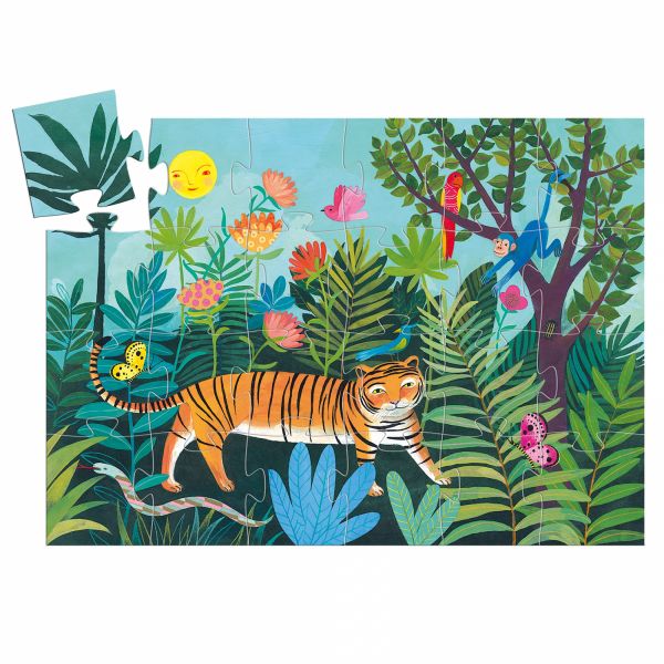 Puzzle silhouette La balade du tigre 24 pièces