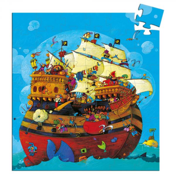 Puzzle silhouette Le bateau de Barberousse 54 pièces