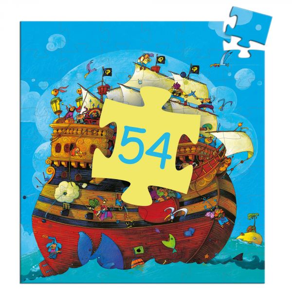 Puzzle silhouette Le bateau de Barberousse 54 pièces