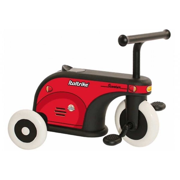 Porteur évolutif bébé Scooter rouge 1/3 ans