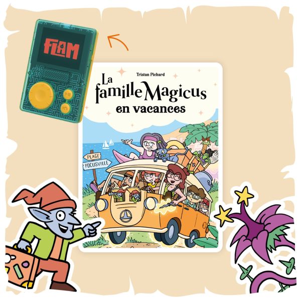 Livre audio Flam La famille Magicus  part en vacances