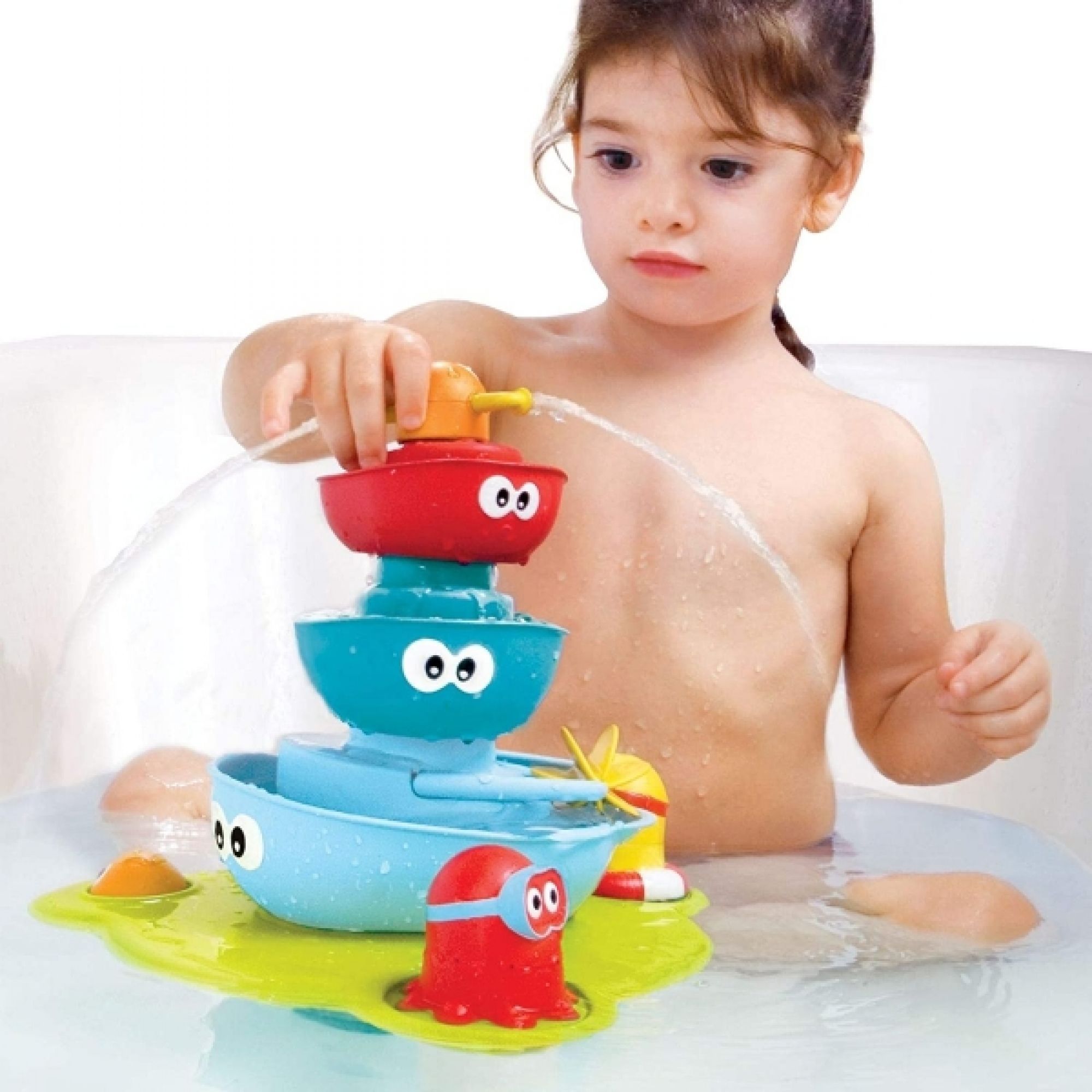Jouets de bain bébé la fontaine magique de Yookidoo sur allobébé