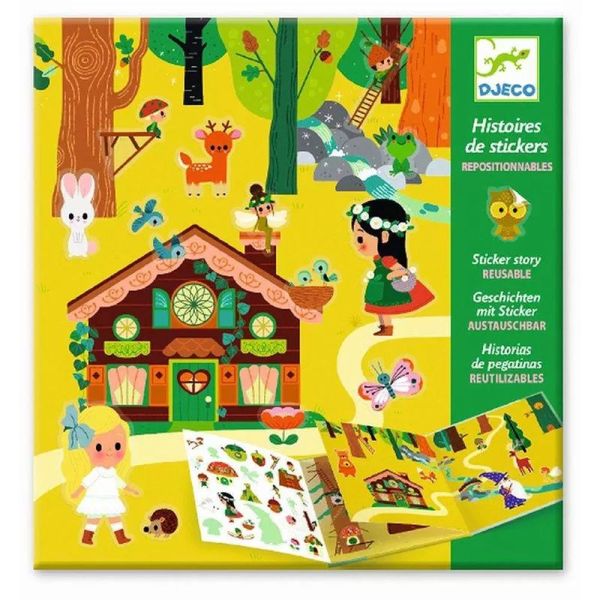 Stickers repositionnables avec décors La forêt magique