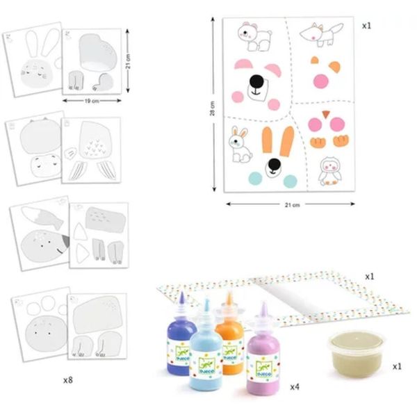 Coffret de peinture à doigts La patouille