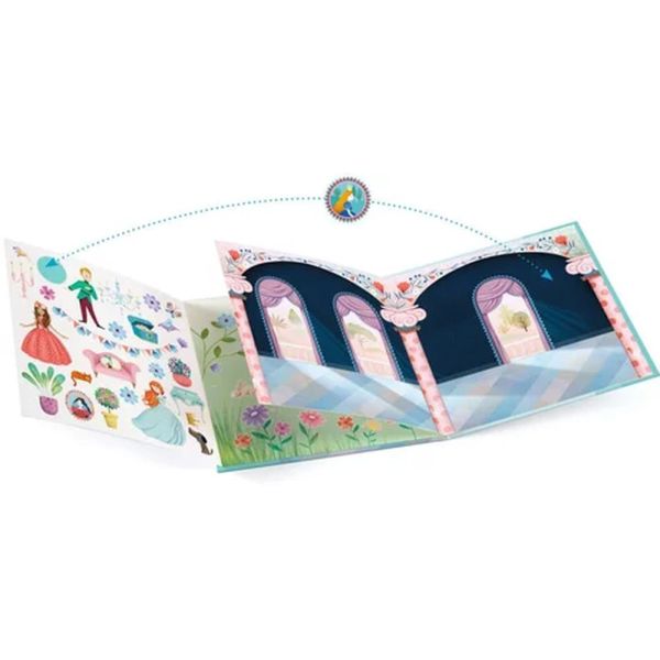 Stickers repositionnables avec décors La vie au château