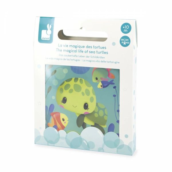 Livre de bain magique La vie des tortues