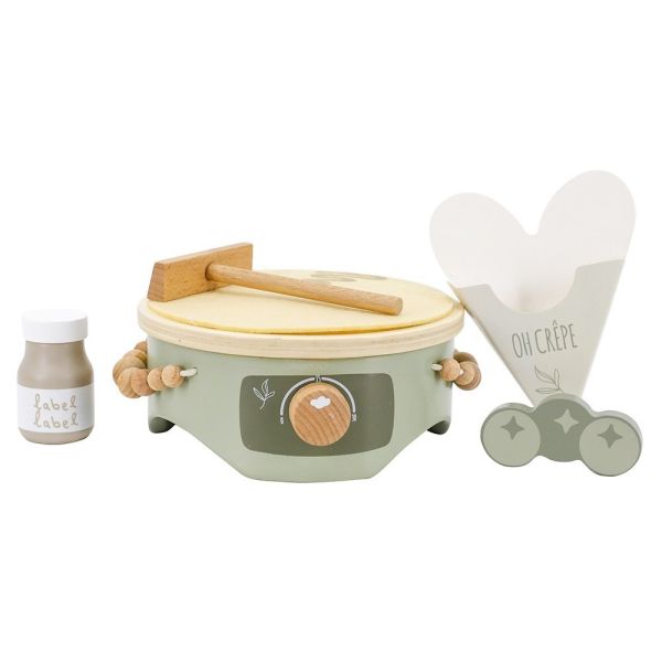Machine à crêpes en bois Vert olive