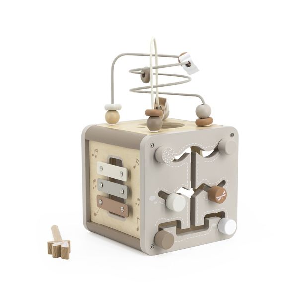 Cube d'activités en bois - Nougat