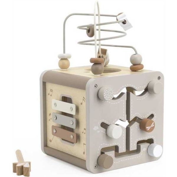 Cube d'activités en bois - Nougat