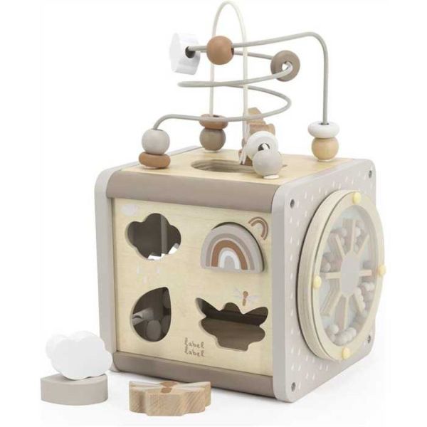 Cube d'activités en bois - Nougat