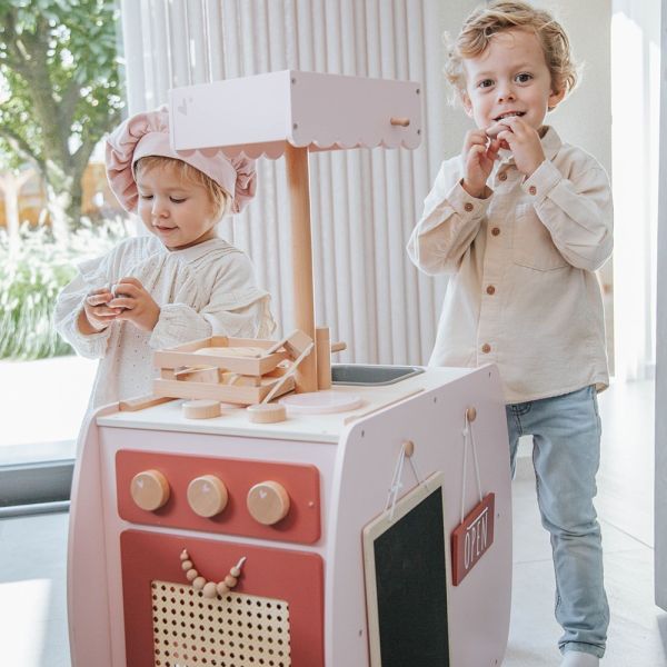 Cuisine en bois Rose