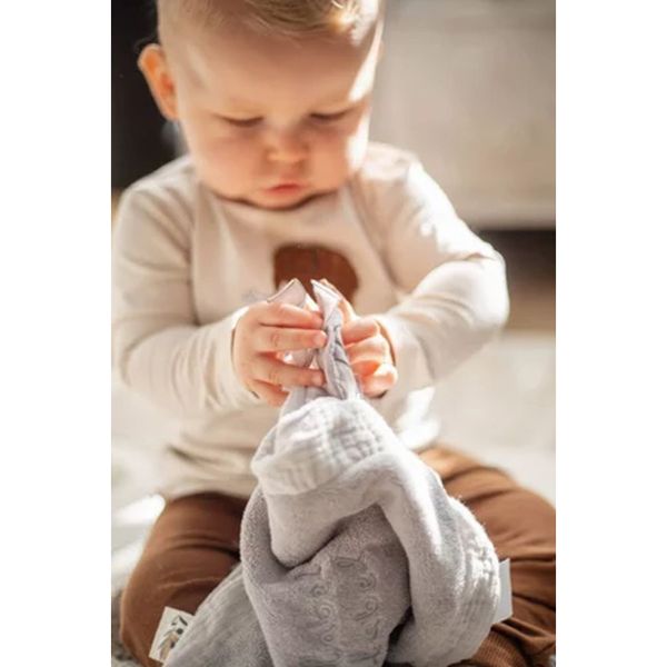 Doudou plat Gris clair