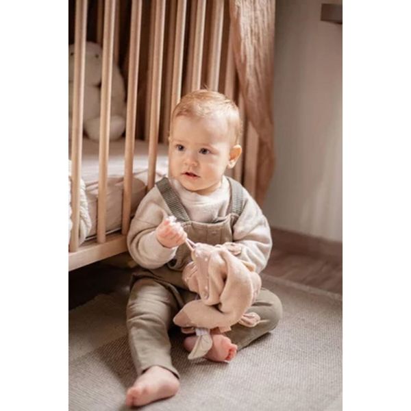 Doudou plat Libellule marron