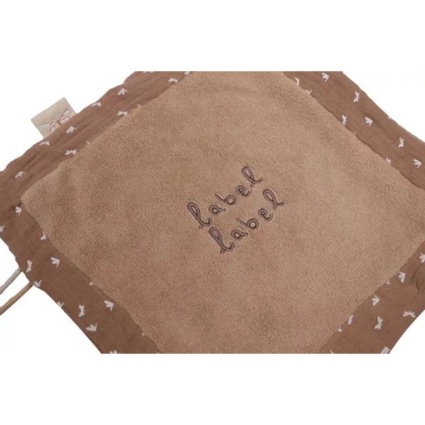 Doudou plat Libellule marron