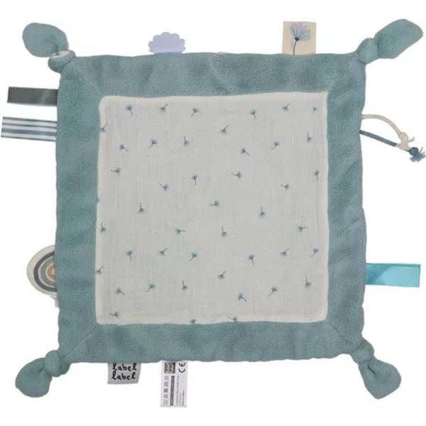 Doudou plat Pissenlit Bleu