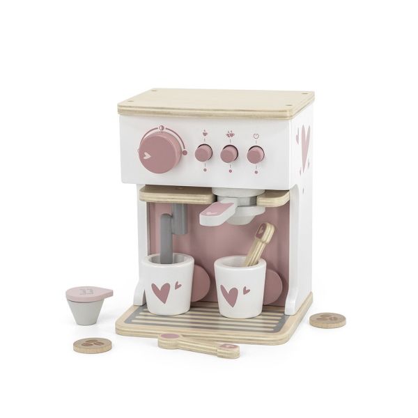 Machine à expresso en bois Rose