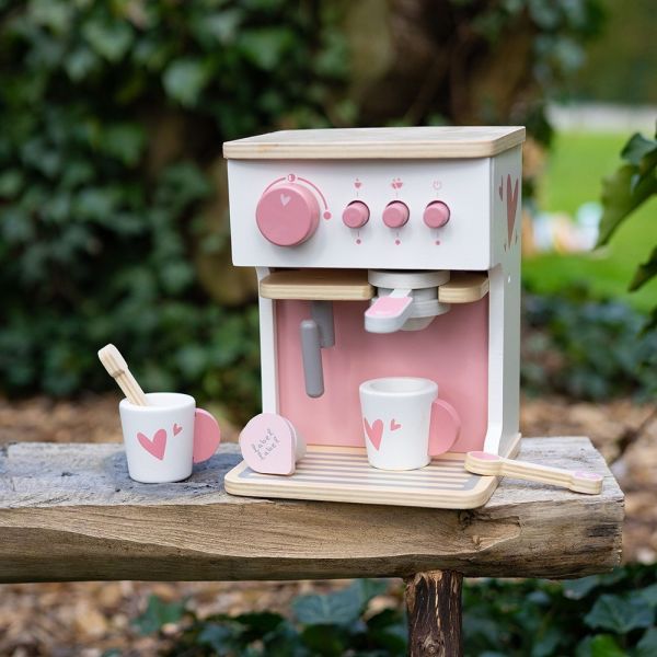 Machine à expresso en bois Rose