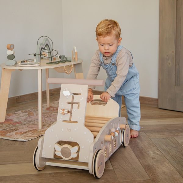 Porteur en bois 3 en 1 - Nougat