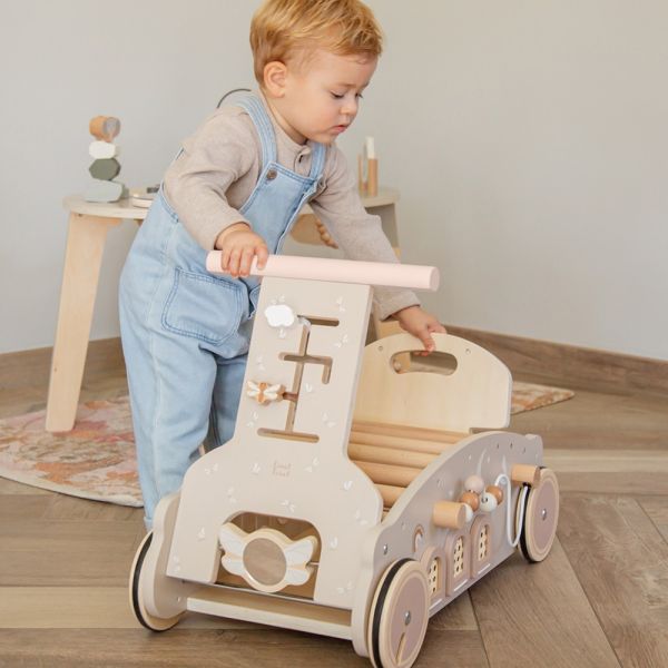 Porteur en bois 3 en 1 - Nougat