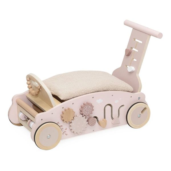 Porteur en bois 3 en 1 - Rose