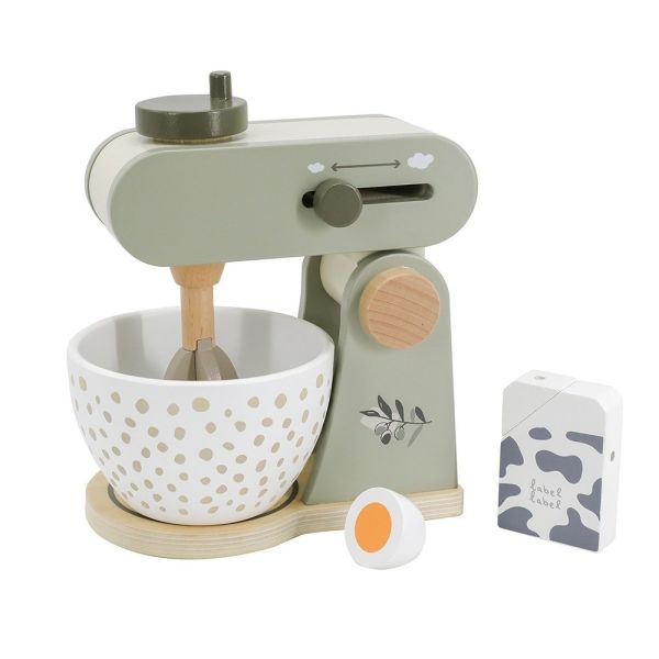 Robot cuisine en bois Vert olive