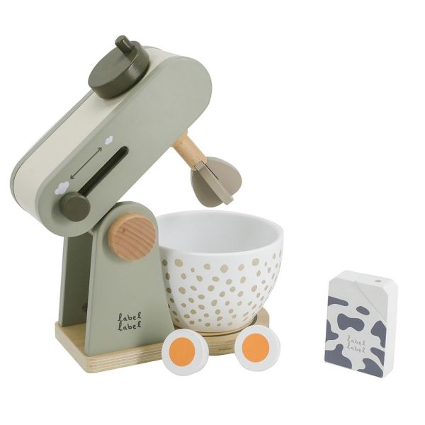 Robot cuisine en bois Vert olive