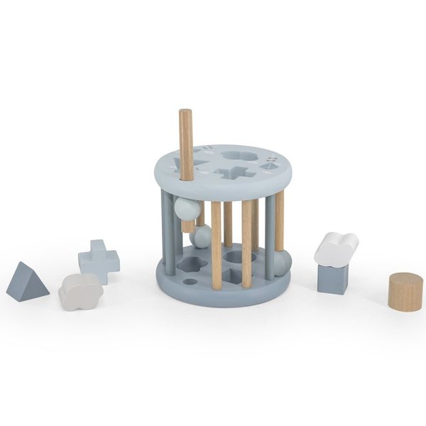 Jeu de formes en bois - Bleu