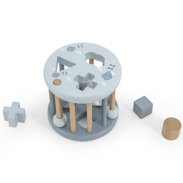 Jeu de formes en bois - Bleu