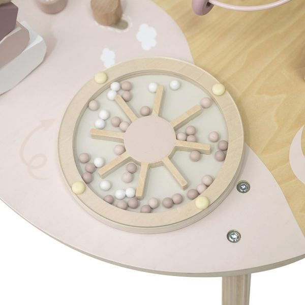 Table d'activités en bois - Rose