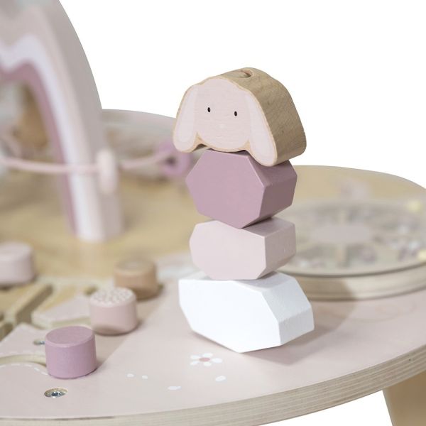 Table d'activités en bois - Rose