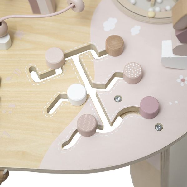 Table d'activités en bois - Rose