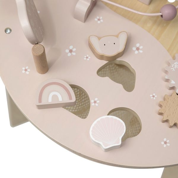 Table d'activités en bois - Rose