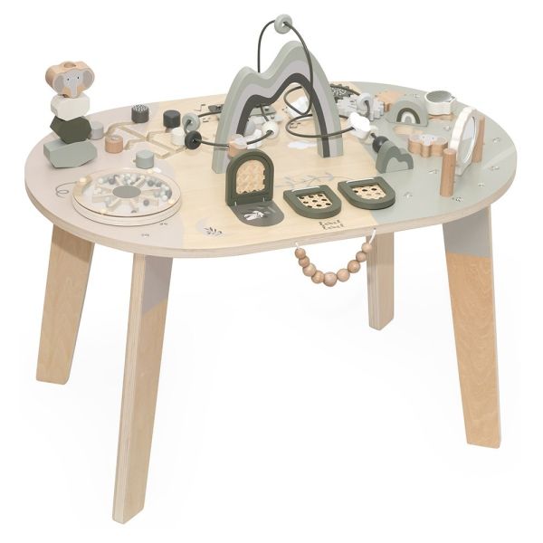 Table d'activités en bois - Vert Olive