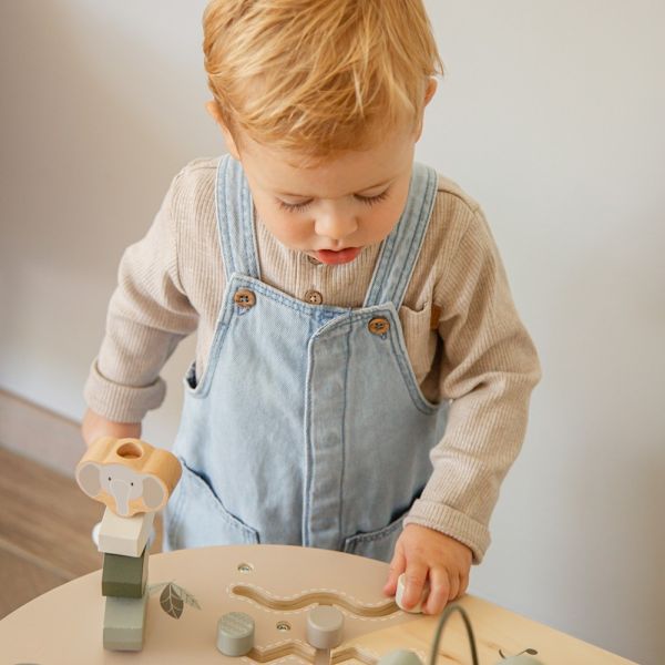 Table d'activités en bois - Vert Olive