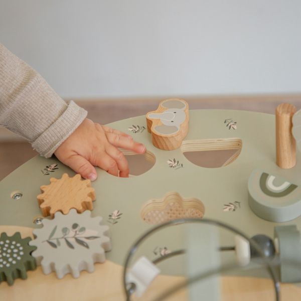 Table d'activités en bois - Vert Olive