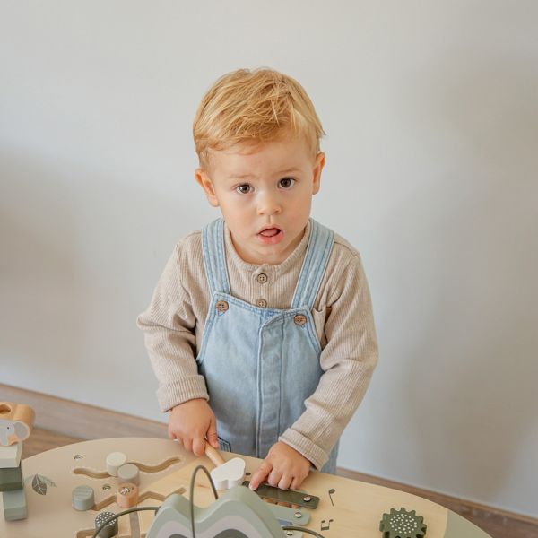 Table d'activités en bois - Vert Olive