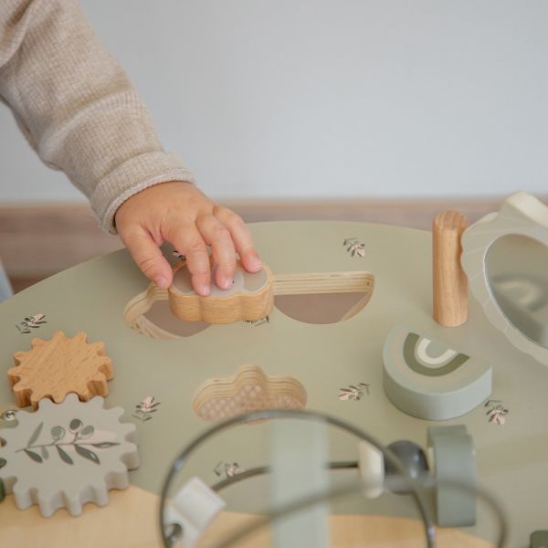 Table d'activités en bois - Vert Olive