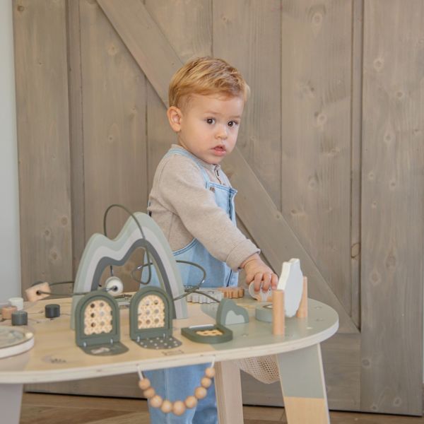 Table d'activités en bois - Vert Olive