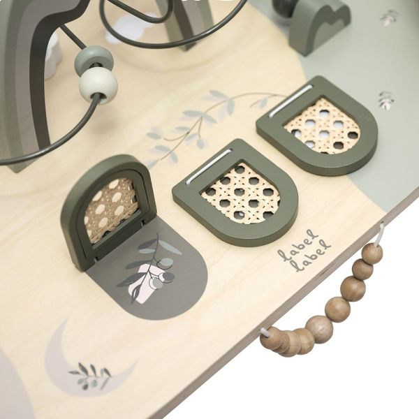 Table d'activités en bois - Vert Olive