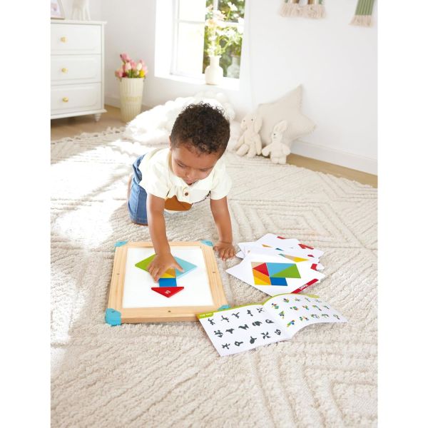 Labyrinthe magnetique tangram 3 en 1 pour enfant