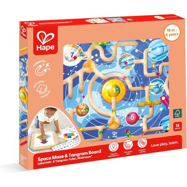 Labyrinthe magnetique tangram 3 en 1 pour enfant