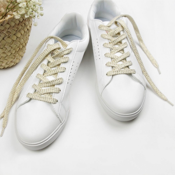 Lacets de chaussures Lait