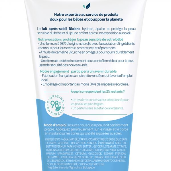 Lait après-soleil bébé 100 ml