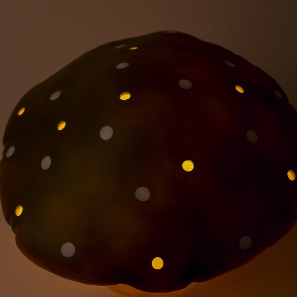 Lampe champignon grand modèle Bronze