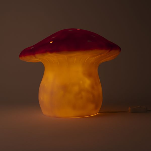 Lampe champignon grand modèle Red Brick